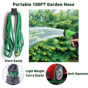 High-pressure Copper Plated Car Wash Water Gun Hose <b>Rubber</b> Garden Pipe Set for Irrigation & Flower Watering - Product Image 5