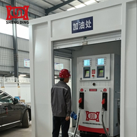 Station-service de carburant mobile à double paroi Auto-bornée avec double pompe Station d'essence portable