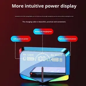 ชุดหูฟังเกมมิ่ง M28 สำหรับการเล่นเกมข้ามพรมแดน ไม่มีดีเลย์ แบตเตอรี่ใช้งานได้นานกว่า <span class=keywords><strong>3</strong></span> ชั่วโมง พร้อมระบบตัดเสียงรบกวนแบบแอคทีฟ ไร้สายแบบใส่ในหู - Product Image 2