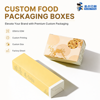 Boîte d'emballage alimentaire en carton ondulé recyclable, imprimée en couleur, sur mesure, multi-tailles, pour céréales, noix et aliments santé