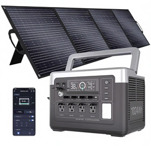 Estación de Energía Portátil de 1800W con Batería de Iones de Litio, 200W Solar, 1024Wh, 4 Tomas de CA (3600W Pico), Carga Rápida de 1200W - Product Image 2
