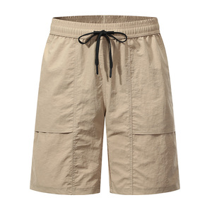 Shorts d'été pour hommes, légers, extensibles, à séchage rapide, pour la course à pied, le sport, la remise en forme, avec cordon de serrage, taille élastique, coupe ample - Product Image 3