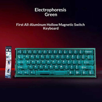 Clavier de jeu K61 CNC en aluminium creux avec interrupteur magnétique, filaire USB, rétroéclairage RGB, étanche, faible latence