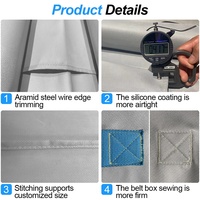Couverture de sécurité automobile anti-feu SuiHua, protection contre les incendies, couvertures en fibre de verre enduites de silicone, couverture anti-feu pour véhicules électriques EN13501, grande taille