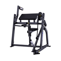 Biceps assis Curl Machine Plaque chargée Biceps Machine Équipement de gymnastique robuste pour la force et la croissance des bras