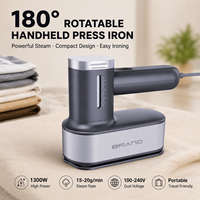 Fer à vapeur portable pliable et rotatif mini, grande puissance, arrêt automatique, idéal pour la maison et l'hôtel