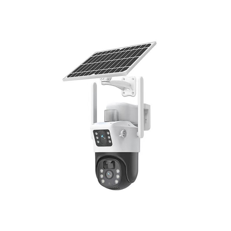 Шпионская камера Tuya v380, Wi-Fi, Солнечная камера с красными синими огнями, Wi-Fi, безопасность в помещении