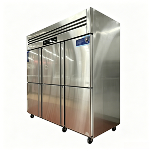 Réfrigérateur-congélateur sous comptoir à six portes, grand volume, pratique, dégivrage automatique, mode éco, corps résistant à l'usure, pour usage commercial - Product Image 4