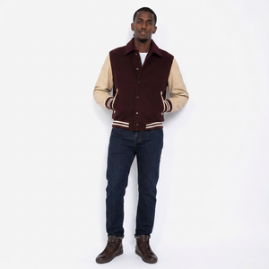 Veste de sport d'hiver personnalisée FINER THREADS, 100% coton, col montant, respirante, brodée pour hommes - Product Image 1
