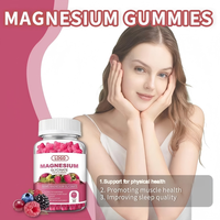 Gummies naturelles OEM pour le sommeil, vitamines gélifiées 400mg de glycinate de magnésium, supplément sous marque privée, gummies de magnésium pour le sommeil