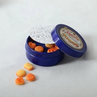 Nouvelle maison de poupée Danise, biscuits danois, boîte en étain bleue, miniature, simulation de nourriture, jouet de jeu DIY, accessoires pour enfants