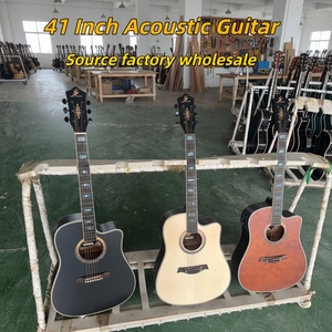 41 pouces En Gros <span class=keywords><strong>Guitare</strong></span> Acoustique Engleman Épicéa Top Haute Qualité Pas Cher Étudiant <span class=keywords><strong>Guitare</strong></span> Accepter OEM ODM Logo - Product Image 4