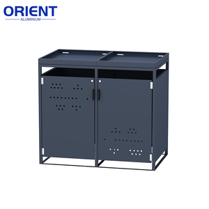 <span class=keywords><strong>Poubelle</strong></span> de jardin en aluminium de haute qualité, directement de l'usine, bac de <span class=keywords><strong>rangement</strong></span> métallique personnalisé, <span class=keywords><strong>poubelle</strong></span> durable pour le stockage des déchets - Product Image 2