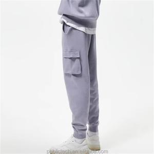 Venta al por mayor Tether Elastic Sport Cargo Pantalones de algodón de alta calidad de 6 bolsillos Slim Fit Casual Custom Baggy Cargo Pantalones para hombres - Product Image 1