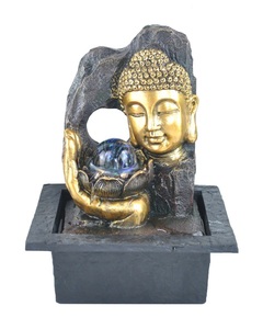 Résine Intérieur Table Fengshui Petit <span class=keywords><strong>Bouddha</strong></span> Zen Cascade Fontaines D'eau - Product Image 2