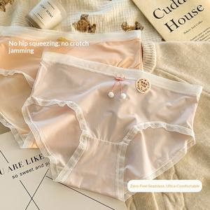 Nueva Mascarilla de Entrepierna de Seda de Morera Ultrafina y Transpirable Antibacteriana para Uso Diario, Modelo Hipster, Sin Costuras, Efecto Piel Helada, Color Sólido, Colección Verano 2025 - Product Image 2