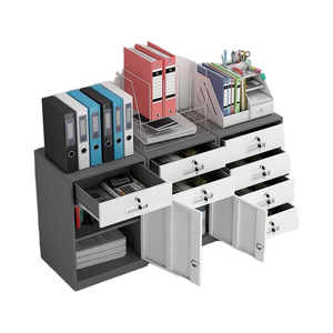 Thiết kế hiện đại có thể khóa và có thể điều chỉnh sắt bàn tủ hồ sơ với hai ngăn kéo cho văn phòng trường học - Product Image 6