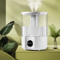 Humidificateur 4L, humidificateur domestique, brume fine, grande capacité, bureau, chambre, silencieux, petit atomiseur, diffuseur d'huiles essentielles