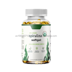 Suplemento nutricional OEM Spirulina Softgel 500mg Natural Chlorella Vitamina Selenio Natural Spirulina Softgels - Product Image 2