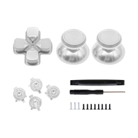 Boutons D-pad ABXY en métal pour manette PS5 Or