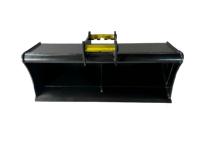 Godet à boue large avec bord coupant droit et tube supérieur pour nettoyage d'accessoires d'excavatrice