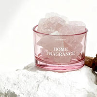 Diffuseur d'arômes en pierre de cristal de luxe pour la maison, ensemble d'huiles essentielles, pot en verre long, parfum d'intérieur premium longue durée, décoration