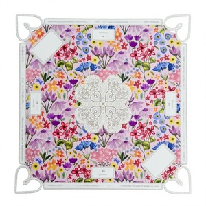 Tapete de Mahjong y Póker Plegable Portátil de Lujo, 31.5x31.5 Pulgadas, de Goma, Serie Tigredetartan, Juegos Americanos, Entretenimiento, en Stock - Product Image 3