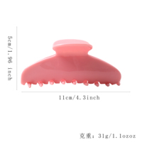 Pince à cheveux grande taille en acétate style Hot Girl JIAYANG, pince à griffes élégante de qualité supérieure pour chignon arrière, accessoire capillaire