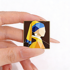 Broches de Esmalte de Arte Cubista al por Mayor, Clásicos y Modernos, con Diseños de <span class=keywords><strong>Pinturas</strong></span> <span class=keywords><strong>Famosas</strong></span>, Broches de Solapa de Metal Esmaltado a Granel, Insignias para Amantes del Arte, Regalo - Product Image 3