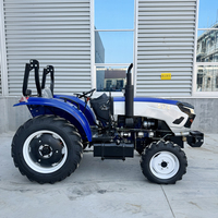 Tracteur agricole compact diesel 50 CV 4x4 avec semoir pour la plantation de céréales et les travaux de champ