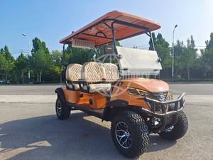 Carrito de Golf Eléctrico de 4 Plazas con Baterías de Plomo-Ácido, Freno Electrónico, Neumático de 10 Pulgadas y 48V - Product Image 6