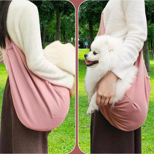 Free sample High Quality Black Eco-friendly <b>Small</b> Animals Polyester Zipper Quadrate <b>Dog</b> <b>Carrier</b> Pet <b>Bag</b> Sling <b>Carrier</b> - Product Image 1