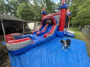 Château gonflable commercial en PVC léger, le plus vendu, pour usage humide/sec, idéal pour les locations de fêtes, capacité maximale 12 personnes - Product Image 3