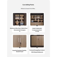 WJG-239X Armoire de rangement de bureau en bois ignifuge, moderne et minimaliste, pour usage commercial