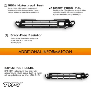 Lampe de calandre avant en plastique TYPY pour Defender 90 110 130 2020-2025, éclairage dynamique LED, installation facile - Product Image 3