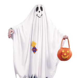 Nuovo Costume di Halloween per bambini mantello <span class=keywords><strong>fantasma</strong></span> mantello lungo nappe bianche spettacolo Cosplay festa vestire ragazzi ragazze <span class=keywords><strong>fantasma</strong></span> - Product Image 4