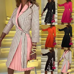 Roupas de outono outono 2024 feminino terno de negócios de duas peças elegante terno casual terno de festa