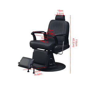 Silla de Barbería Jincheng de Estilo Europeo Personalizable, Silla de Peluquería Roja, Venta Directa de Fábrica, Moderna y Cómoda, 1 Pieza - Product Image 5