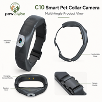 Collier GPS pour animaux de compagnie avec caméra 4G WiFi vidéo 1080P, clôture électronique, suivi en temps réel pour chiens et chats en promenade et en voyage