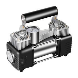 Car Tire Pump 12v Portable Double Cylinder Air <strong>Compressor</strong> Tyre Pump Electric <strong>Mini</strong> Car Air Pump - Product Image 1