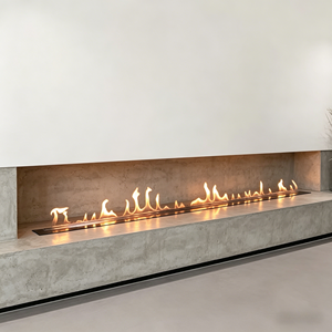 <span class=keywords><strong>Cheminée</strong></span> à éthanol de table design, portable, à flamme réelle, brûleur réglable, protection de sécurité pour café, restaurant, bar, salle à manger - Product Image 5