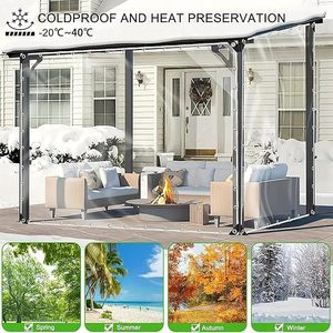 Bâche en PVC transparente super résistante aux intempéries <span class=keywords><strong>pour</strong></span> tente, serre, <span class=keywords><strong>pergola</strong></span> - Product Image 6