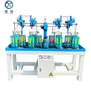 high speed three strands twisted rope braiding machine for gift bad and garment accessories