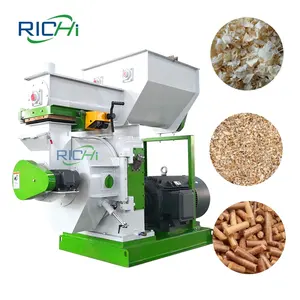 Professionale ad alta efficienza 1-2 Ton Per ora rifiuti agricoltura rifiuti biomassa Pellet di legno che fa macchina Per la vendita