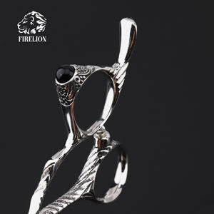 FIRELION पालतू काटने कुत्तों बाल कैंची जानवरों कैंची JP440C स्टेनलेस स्टील सीधे कुत्ते सौंदर्य कैंची - Product Image 4