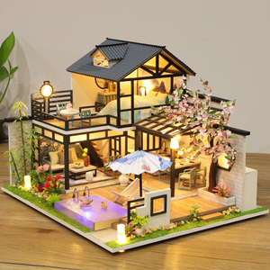 Kit de maison de poupée miniature en bois assemblé à la main, thème boulangerie mignon, avec LED, idéal pour boutique, cadeau parfait - Product Image 6