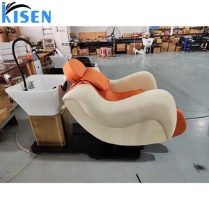 KISEN 2024 Rotatable Black Electric Hairdressing Massage Shampoo Chair <b>Bed</b> with Water Circulation for Sale - Product Image 1