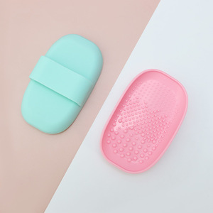 Nuevo limpiador de brochas de silicona, gel limpiador de brochas de maquillaje, tapete de limpieza para brochas de base, almohadilla limpiadora de brochas de maquillaje. - Product Image 2