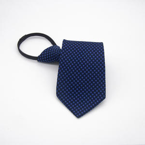 ربطات عنق رسمية بسحاب للأعمال للرجال باللون الأحمر والأزرق والأسود والكوري للعريس وربطة عنق كسول مصنوعة من البوليستر بالجملة - Product Image 6