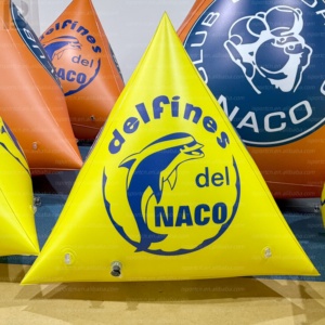 Boya Inflable Triangular de 1m, 2m, 3m con Logotipo Personalizado, para Carreras Acuáticas, Activación Deportiva y Competiciones de Natación - Product Image 3